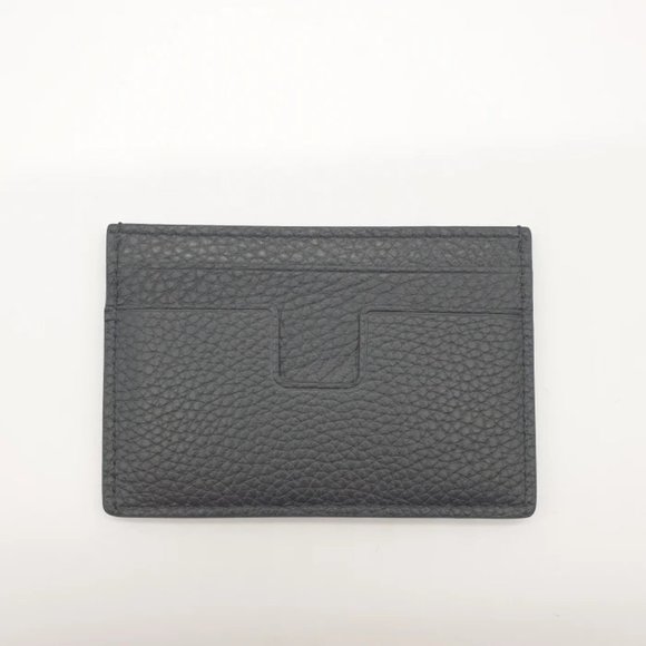 Tom Ford T line black leather wallet cardholder card case Amex - Picture 3 of 3
